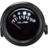Manómetro de presión de aceite Kuuleyn- 52 mm-2 pulg- 12 V- indicador de presión de aceite electromagnético universal…